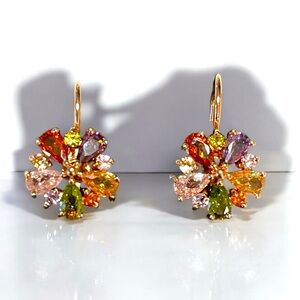 Dazzling Cubic Zirconia Copper Earrings 💎